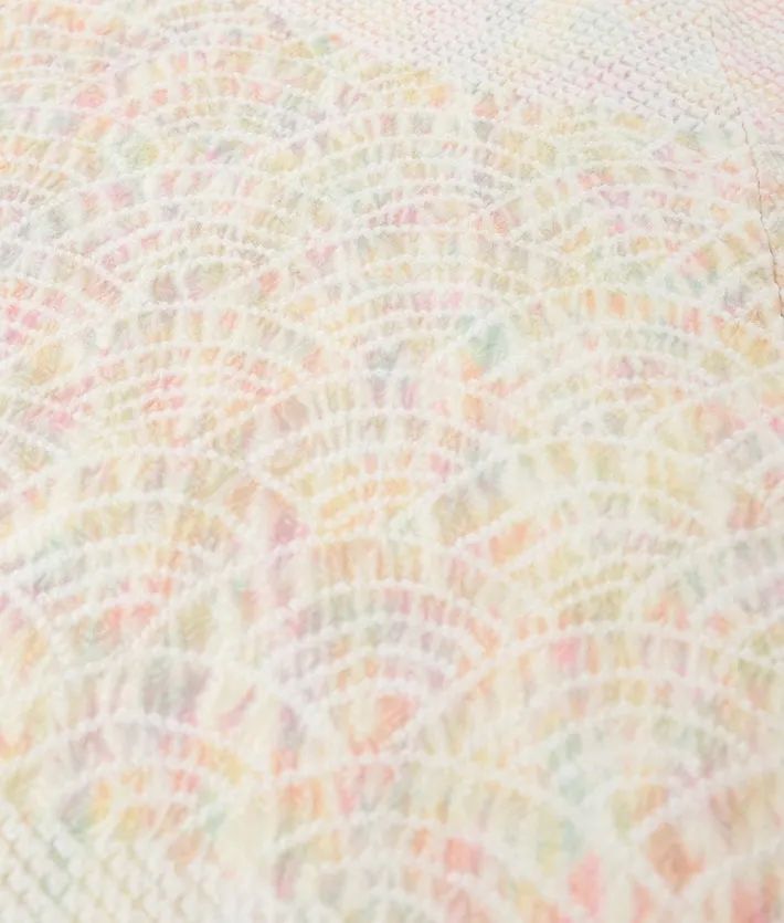 総絞り 訪問着ﾚ ﾝﾀﾙ 藤娘きぬたや ミックスぼかし 8AD691