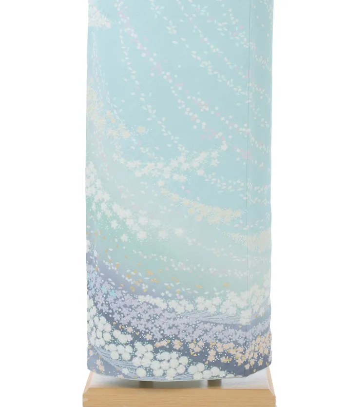 訪問着ﾚ ﾝﾀﾙ 特撰 十日町 滝泰 おぼろ染め 8AD684