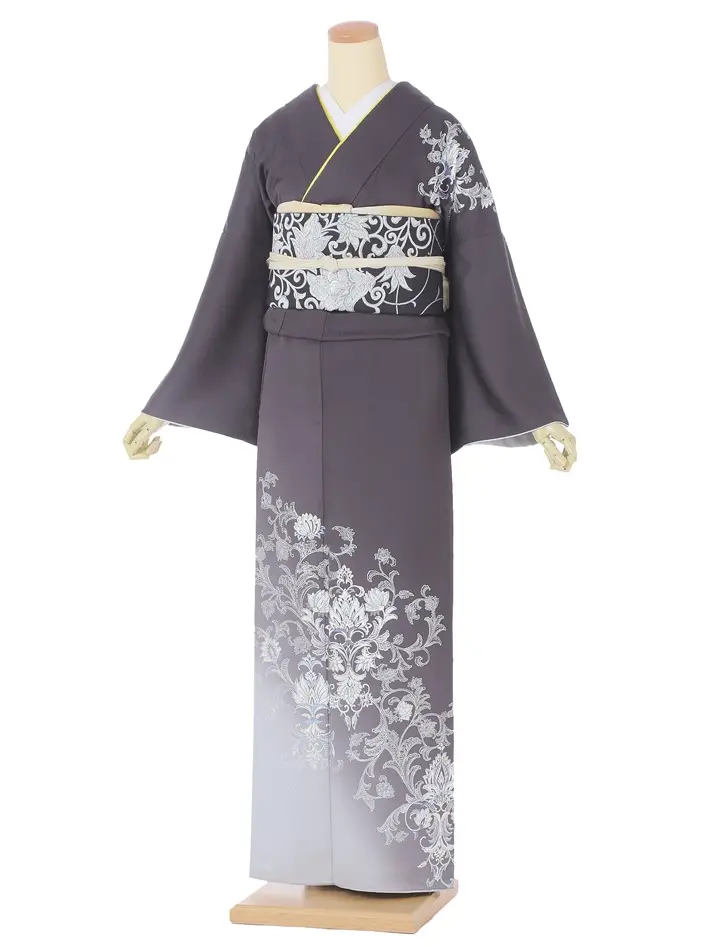 特撰訪問着 和田光正 金彩友禅 花唐草 8AD696