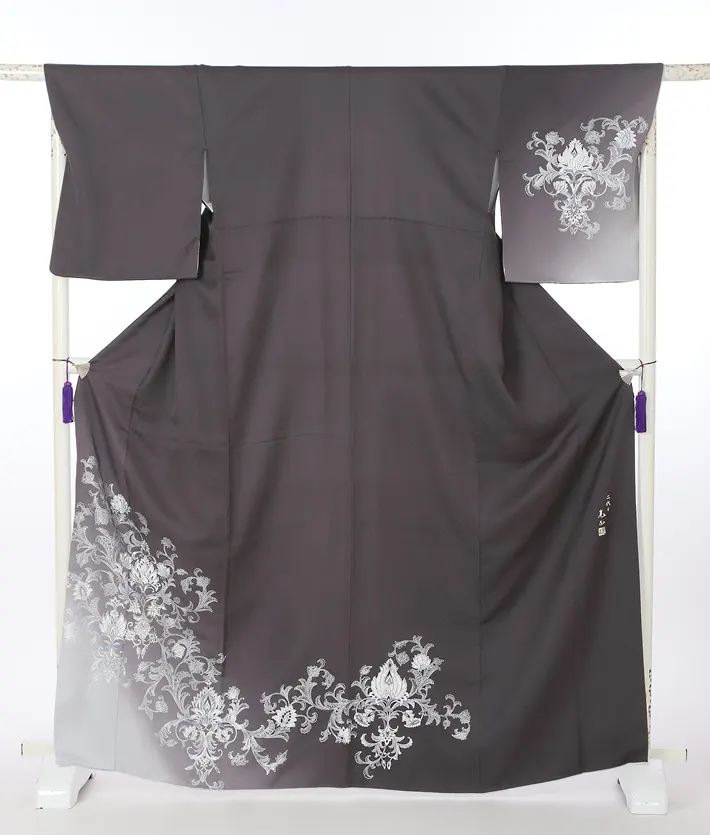 特撰訪問着 和田光正 金彩友禅 花唐草 8AD696