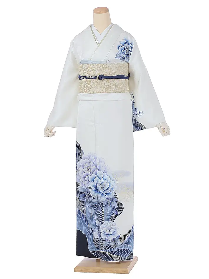 正絹訪問着ﾚ ﾝﾀﾙ 華徒然×吉木千沙都 8AD712