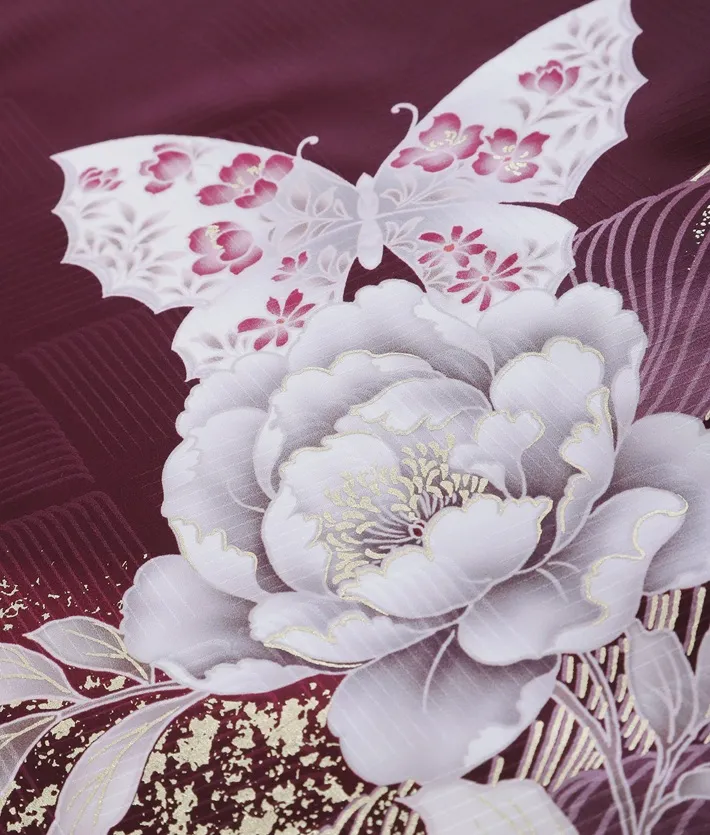 正絹訪問着ﾚ ﾝﾀﾙ 華徒然×吉木千沙都 8AD713