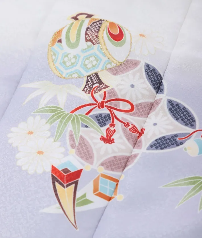 七五三 3歳男児被布セット 古典 七宝 宝尽くし 黒 白被布 8AO3071