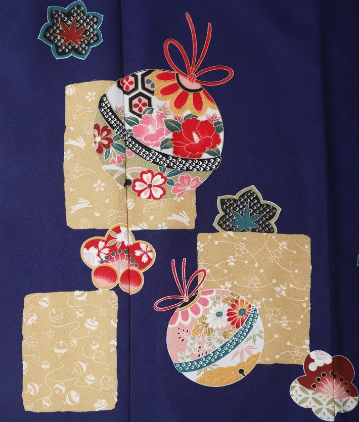 七五三ﾚﾝﾀﾙ（7歳） 青 手毬 8AP7146