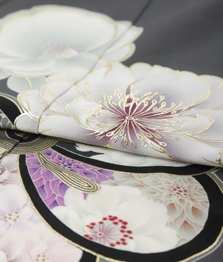 七五三ﾚﾝﾀﾙ（7歳）ジャパンスタイル ねじり梅 グレー 8AP7163