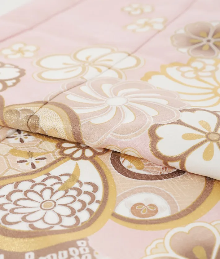 七五三ﾚﾝﾀﾙ（7歳） くすみピンク レトロ 8AP7196