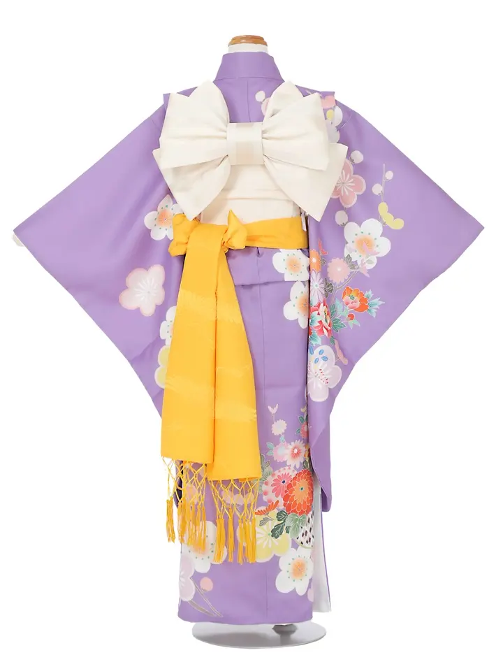 七五三ﾚﾝﾀﾙ（7歳）古典柄 紫 8AP7198