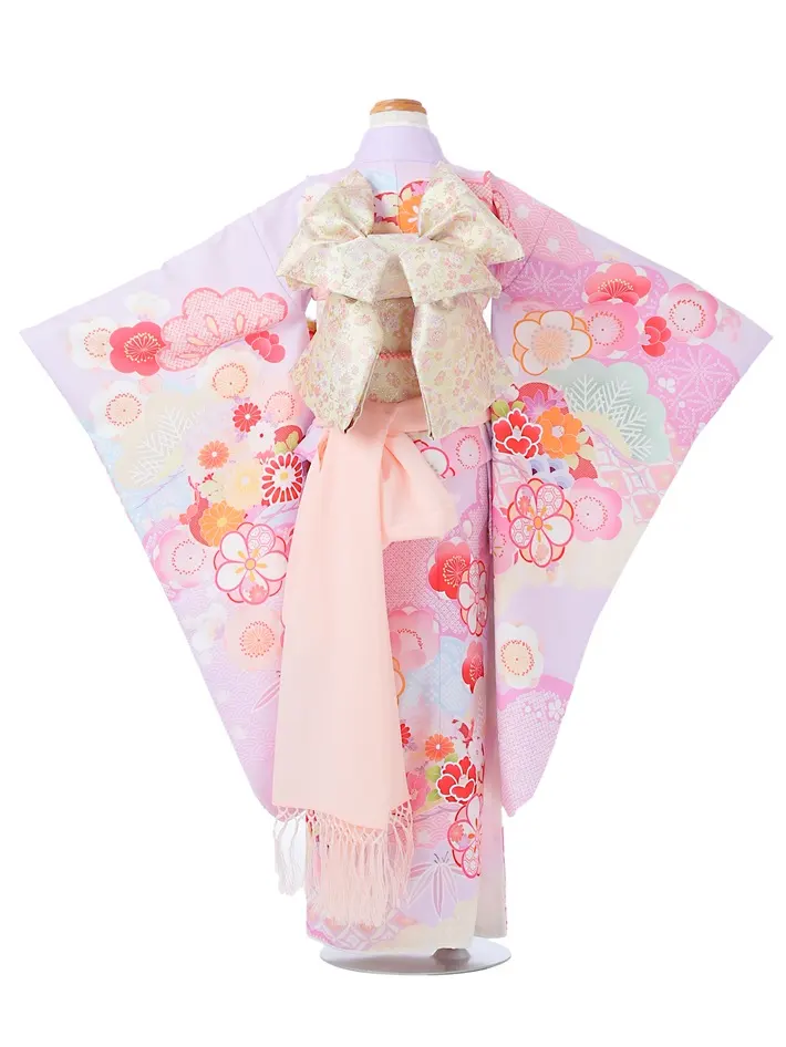 七五三ﾚﾝﾀﾙ（7歳）式部浪漫 紫 古典 8AP7201