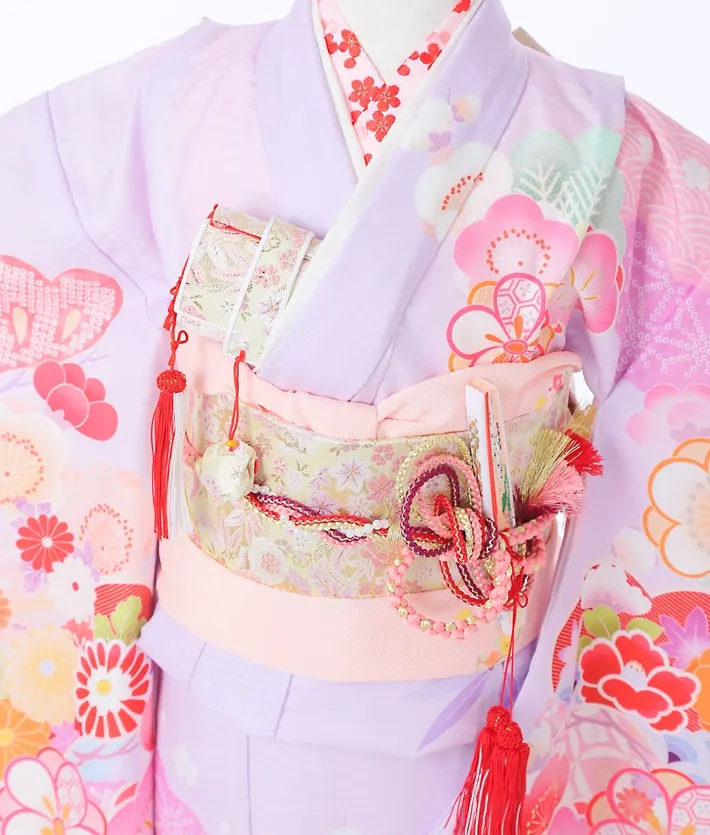 七五三ﾚﾝﾀﾙ（7歳）式部浪漫 紫 古典 8AP7201