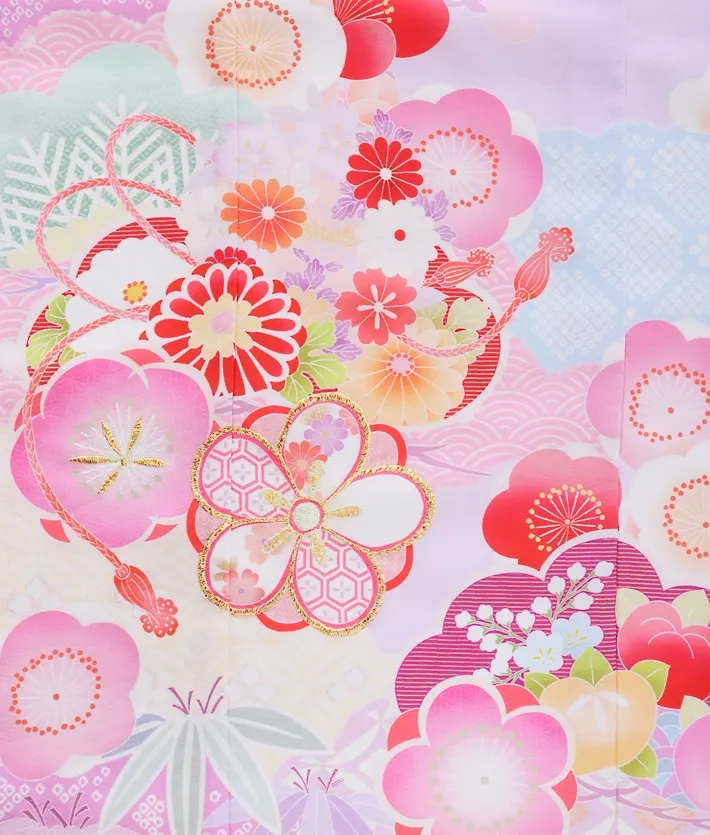 七五三ﾚﾝﾀﾙ（7歳）式部浪漫 紫 古典 8AP7201