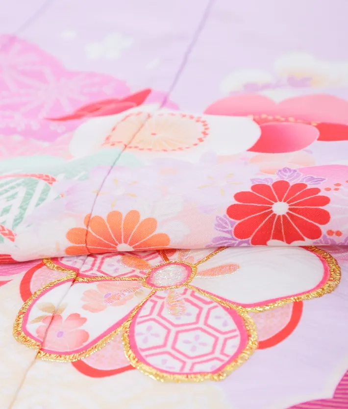 七五三ﾚﾝﾀﾙ（7歳）式部浪漫 紫 古典 8AP7201