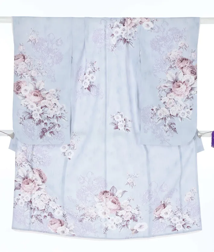 七五三 7歳女児 JILL STUART グレー 薔薇 8AP7210