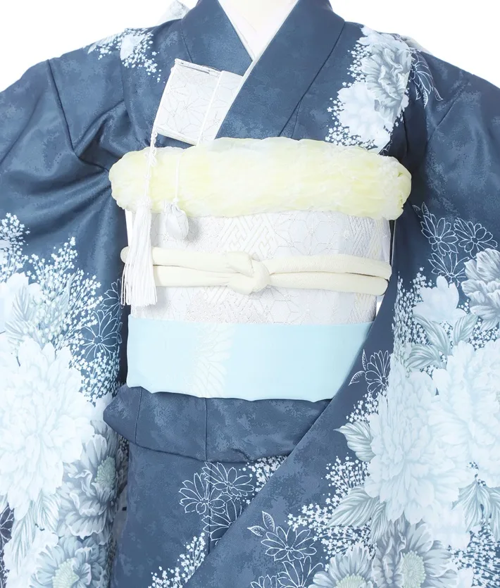 七五三 7歳女児 花ひめ 深緑 青 8AP7217