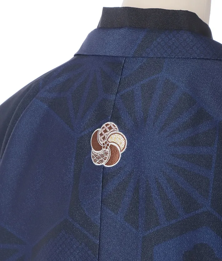 ｼﾞｭﾆｱ用紋付袴ｾｯﾄﾚﾝﾀﾙ 紺 8AQL49