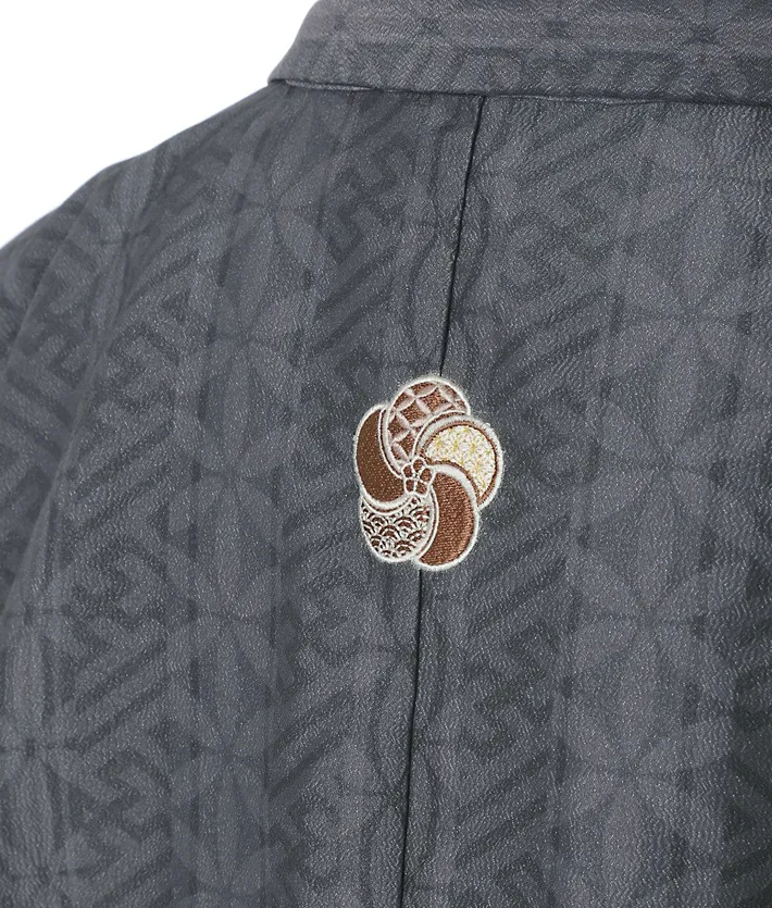 ｼﾞｭﾆｱ用紋付袴ｾｯﾄﾚﾝﾀﾙ 墨黒 8AQL50