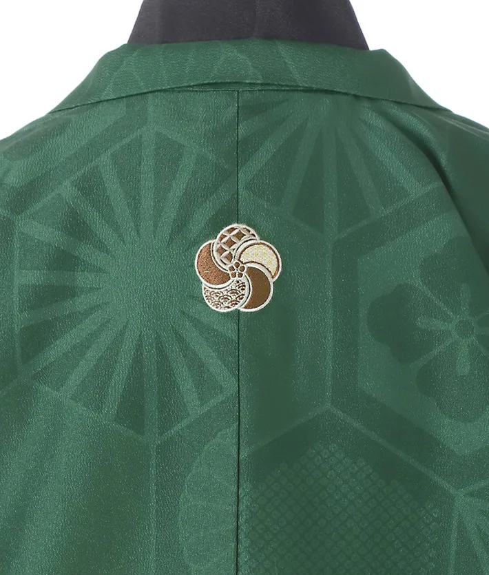 ｼﾞｭﾆｱ用紋付袴ｾｯﾄﾚﾝﾀﾙ 緑 8AQL51