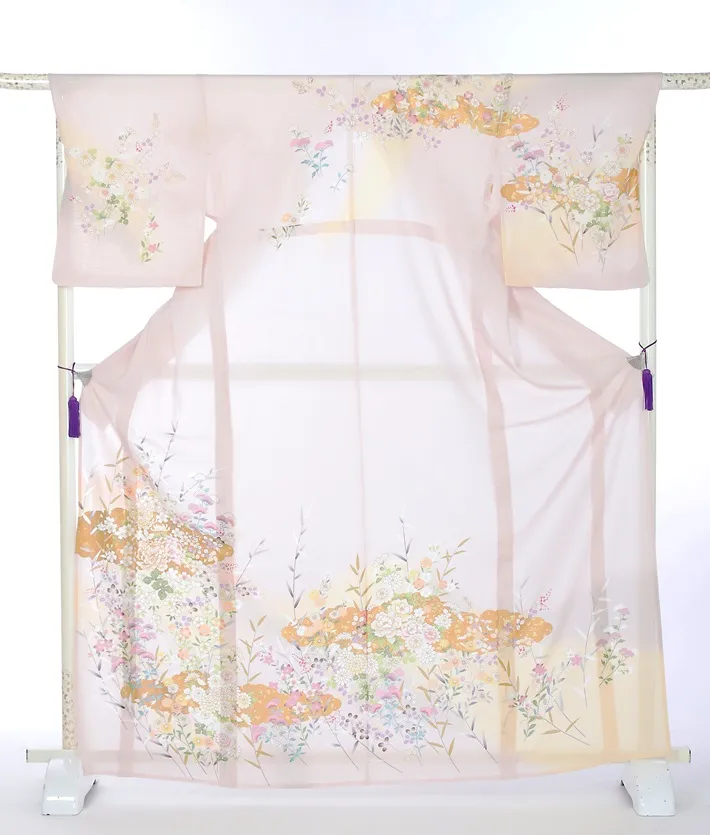 夏用正絹訪問着レンタル8DT08