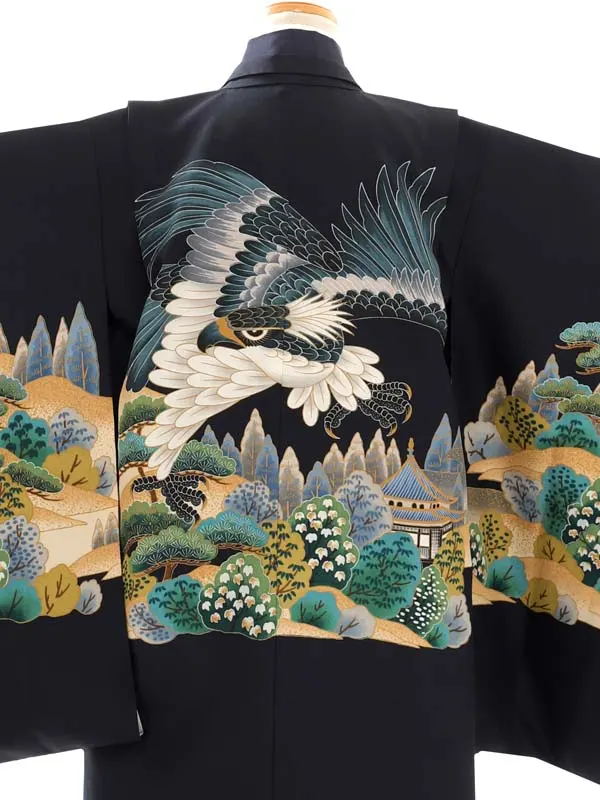 かんたん七五三(5才男児)5126　　紺色　袴簡易タイプ