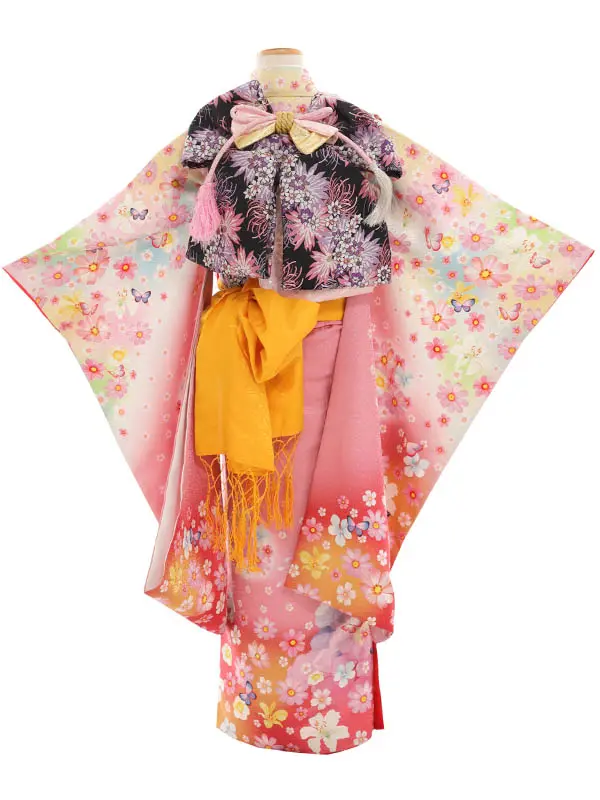 七五三(7才女児)7124　ナガタモエ　ピンク