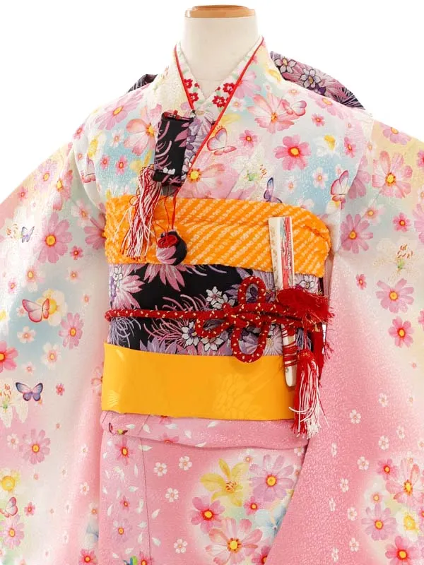 七五三(7才女児)7124　ナガタモエ　ピンク