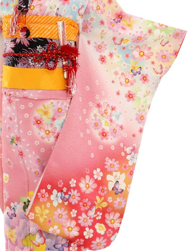 七五三(7才女児)7124　ナガタモエ　ピンク