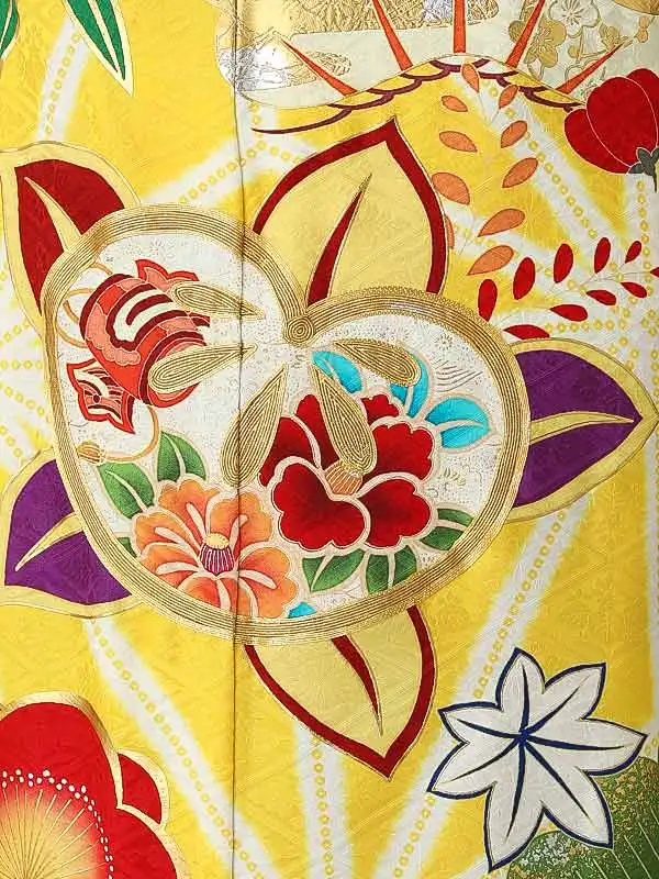 振袖0259 黄 橘 松 梅