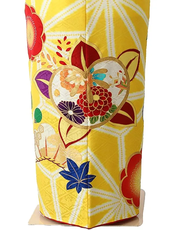 振袖0259 黄 橘 松 梅