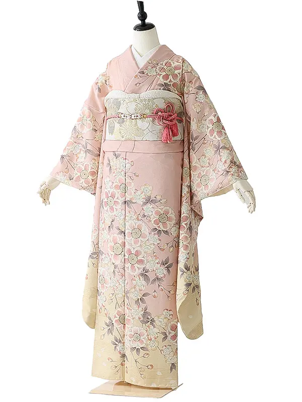 振袖0268 薄ピンク 桜 UNSODO