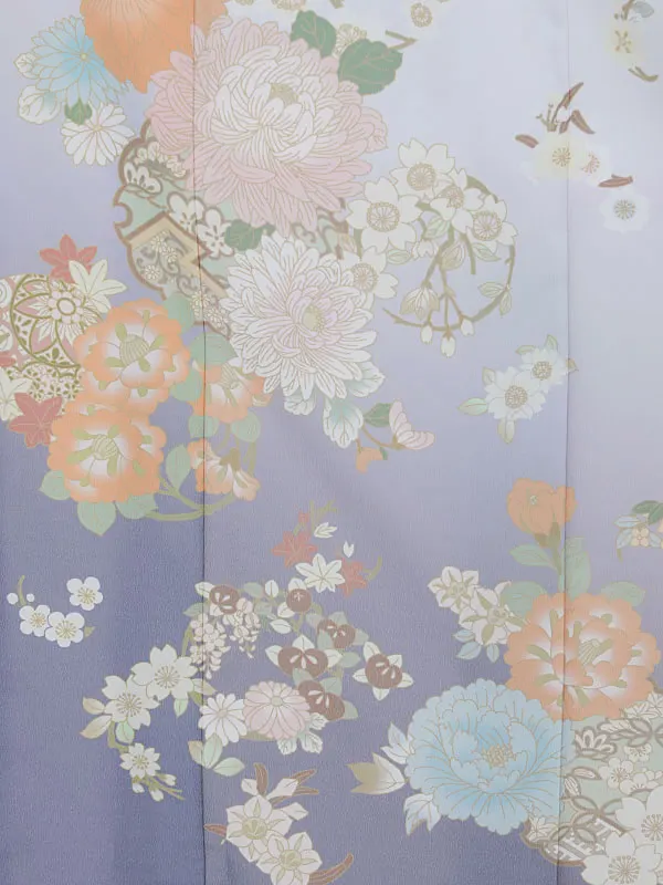 訪問着0086  薄紫 菊 トールサイズ