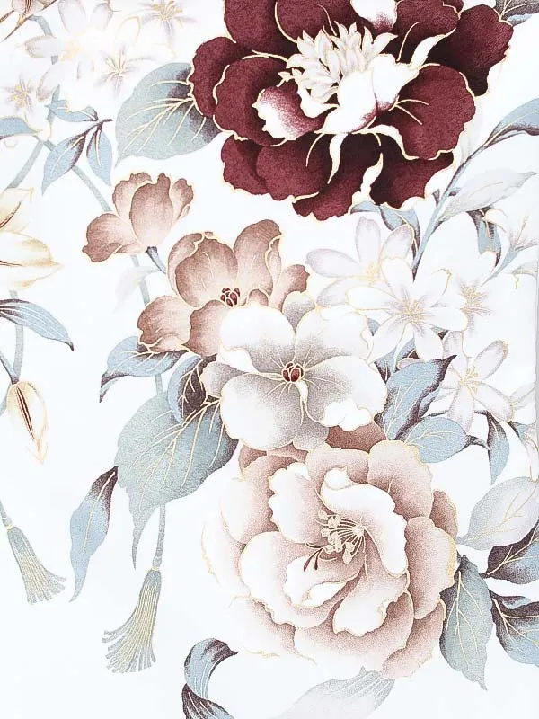 訪問着0092 白 洋花