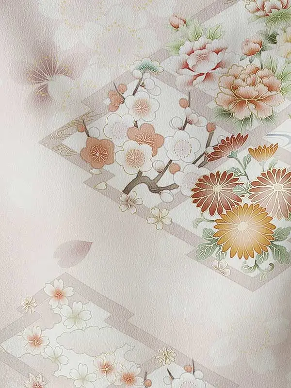 訪問着0093 薄ピンク 桜 華徒然