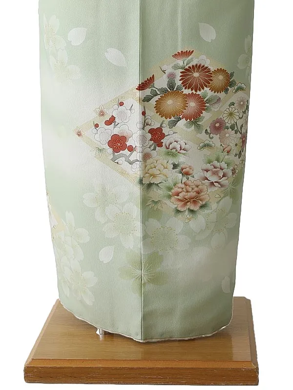 訪問着0095 薄緑 桜 トールサイズ 華徒然