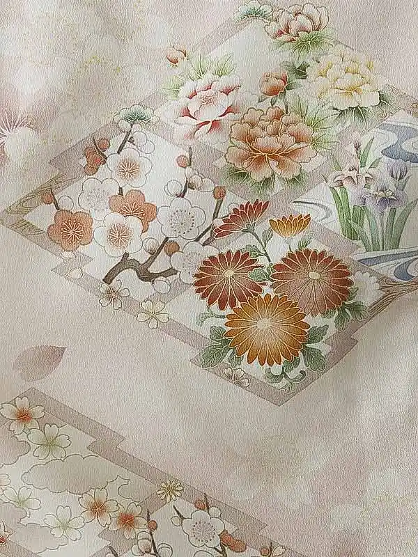 訪問着0096 薄ピンク 桜 トールサイズ 華徒然
