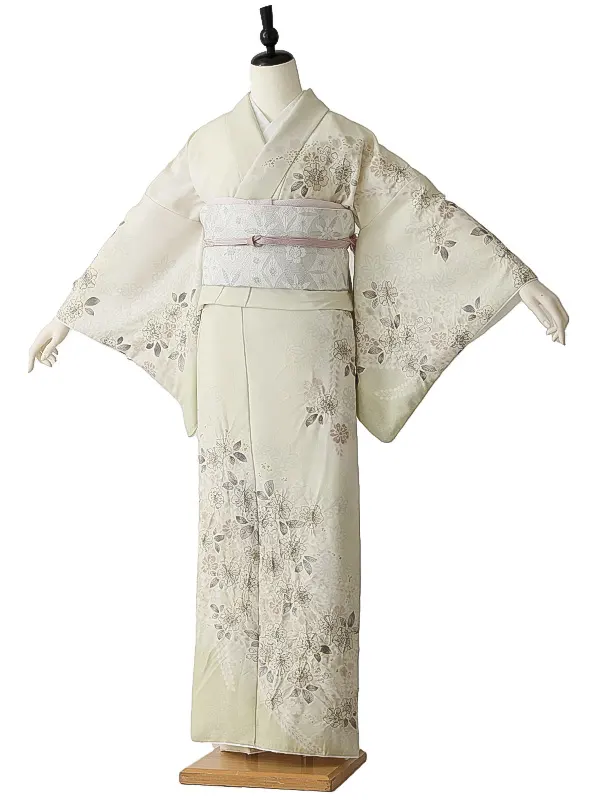 訪問着0097 クリーム 辻が花