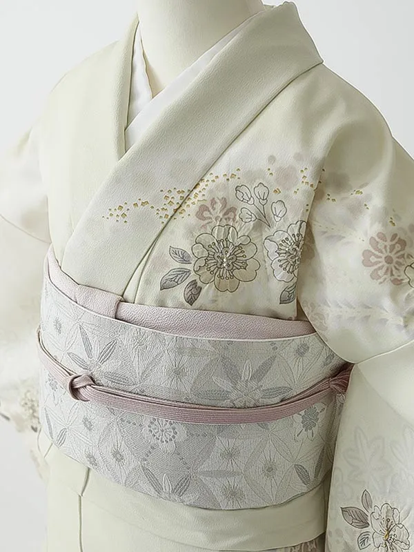 訪問着0097 クリーム 辻が花