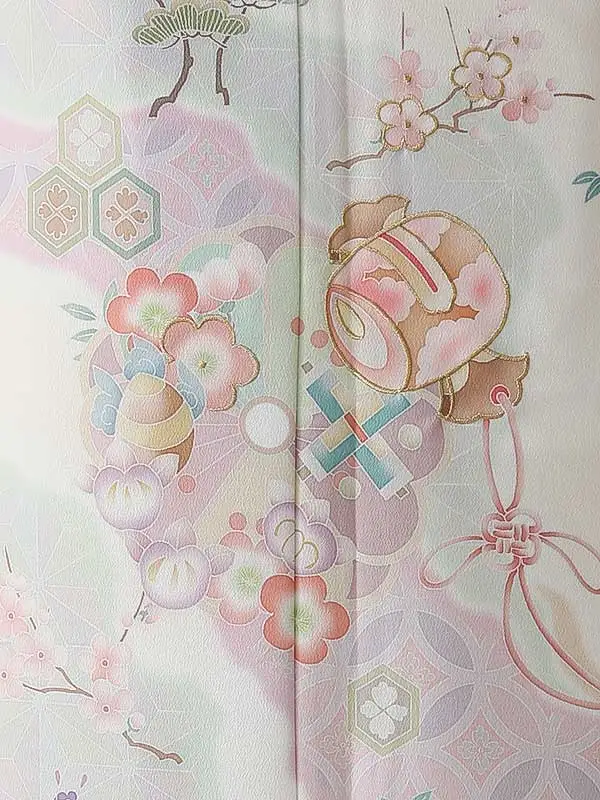 訪問着0098 クリーム 小鎚 橘 式部浪漫