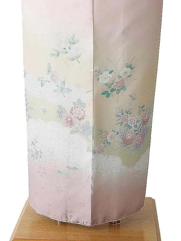訪問着0099 ピンク 花模様 式部浪漫