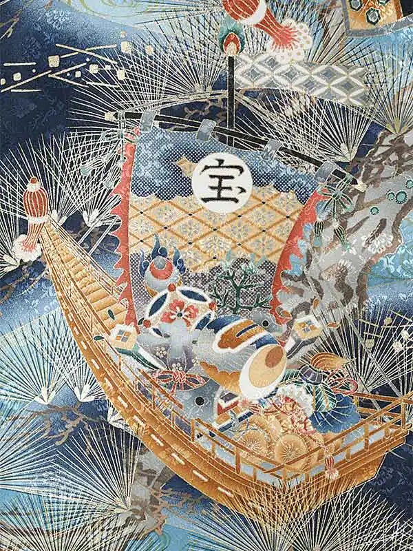 男児産着0066 紺 兜