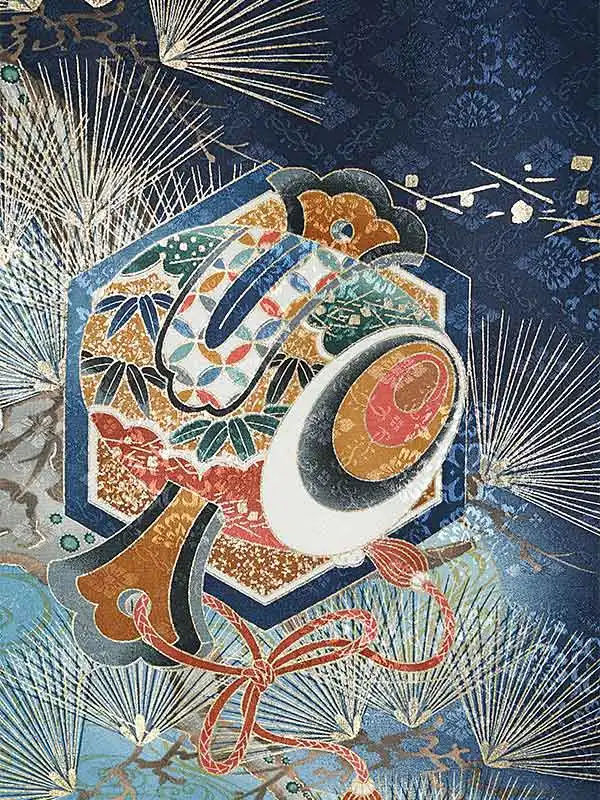 男児産着0066 紺 兜