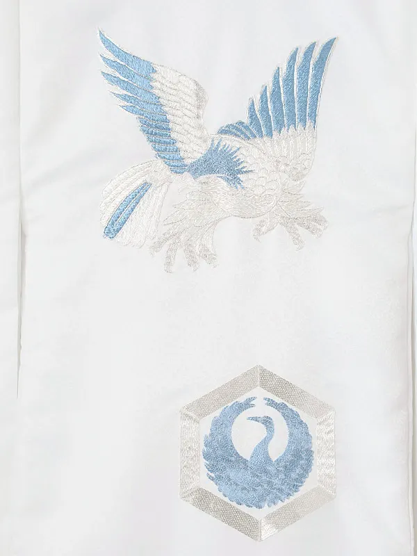 男児産着0175 白 鷹 兜