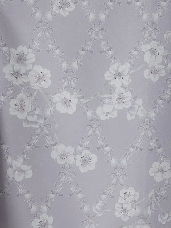 女児産着0171 薄紫 洋花 くすみ KAGURA