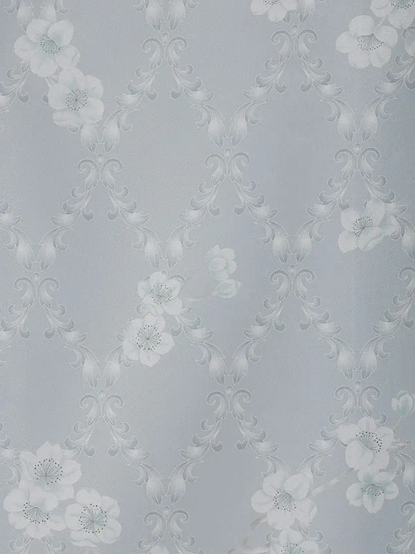 女児産着0172 青 洋花 くすみ KAGURA