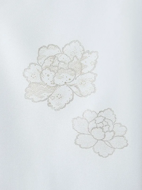 女児産着0183 白 牡丹