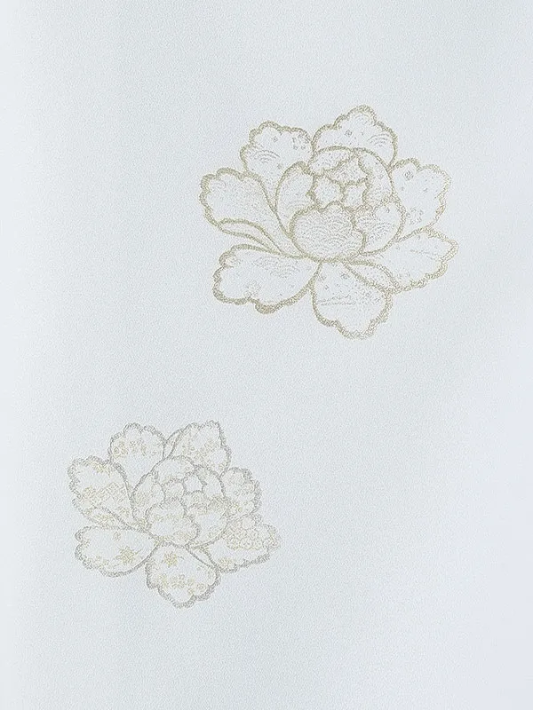 女児産着0183 白 牡丹