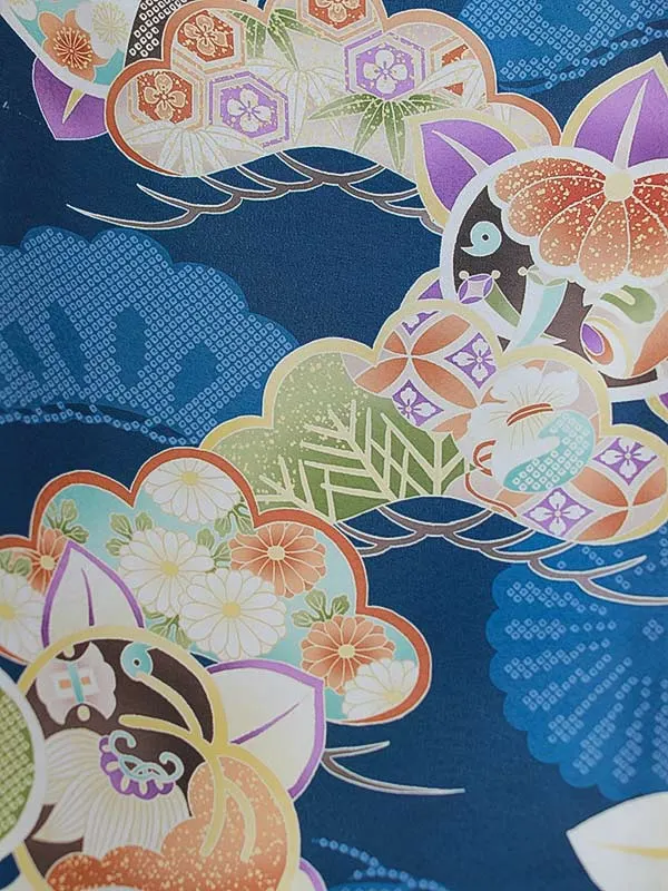 七五三レンタル（3男袴）3254 紺 松 橘