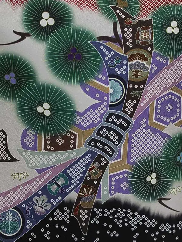 七五三（3男袴）3264 赤 熨斗 兜 花うさぎ