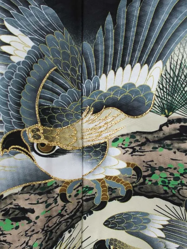 かんたん七五三（3男袴）3267 黒 鷹 松 　