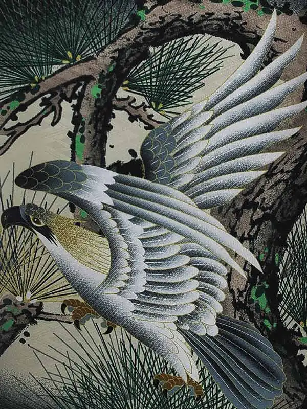 かんたん七五三（3男袴）3267 黒 鷹 松 　