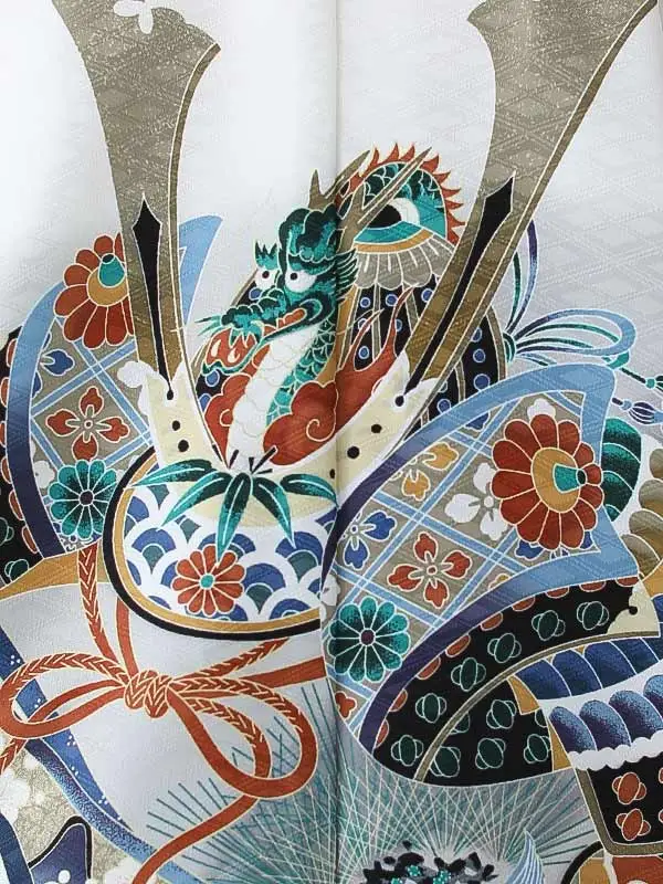 かんたん七五三（3男袴）3270 白 兜 小鎚 　