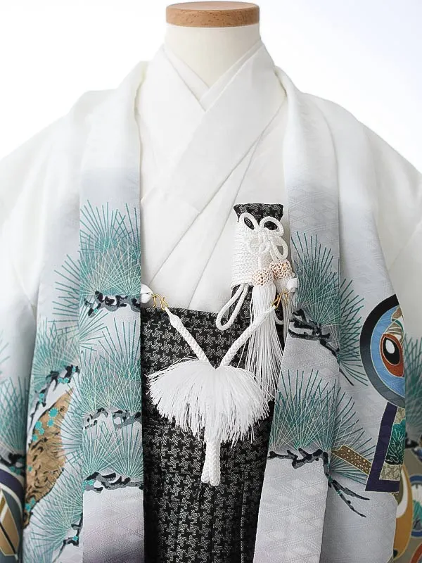 かんたん七五三（3男袴）3270 白 兜 小鎚 　